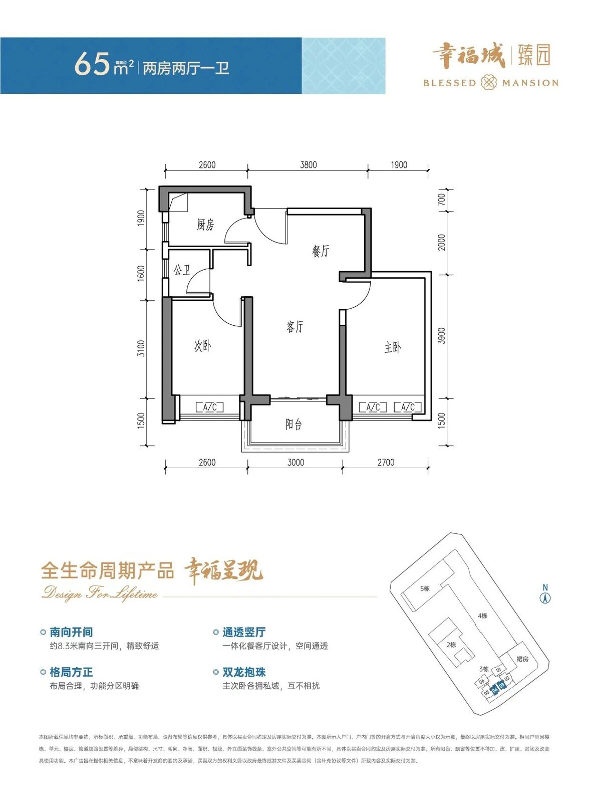 幸福城65平